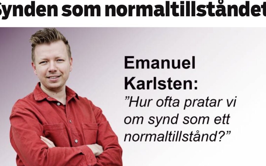 SYNDEN SOM NORMALTILLSTÅND? 