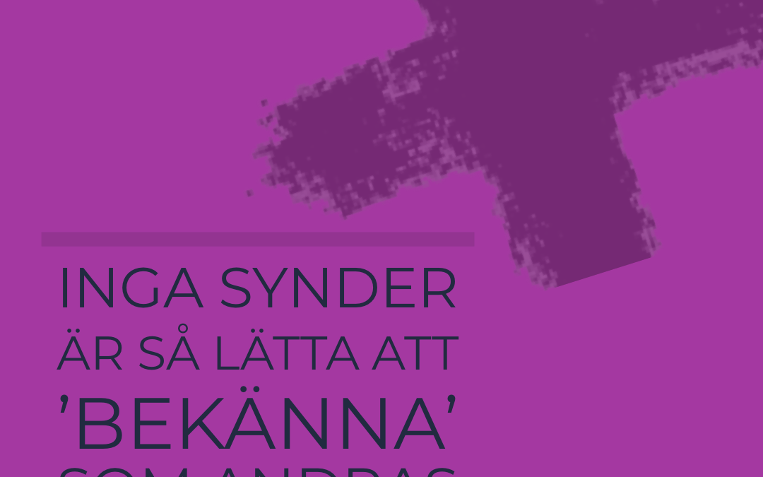 NÅGRA TANKAR INFÖR FASTAN